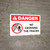 Danger: No Crossing The Tracks ANSI Landscape - Wall Sign
