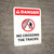 Danger: No Crossing The Tracks ANSI Portrait - Wall Sign