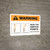 Warning: Intersection W/RR on Left or Right ANSI Landscape - Wall Sign