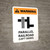 Warning: Parallel Railroad Left Sided ANSI Portrait - Wall Sign