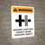 Warning: Highway-Light Rail Transit Grade Crossing Right ANSI Portrait - Wall Sign