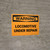 Warning: Locomotive Under Repair Landscape - Wall Sign