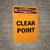 Warning: Clear Point Portrait - Wall Sign