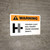 Warning: Highway-Light Rail Transit Grade Crossing (Right) T-Cross ANSI Landscape - Wall Sign
