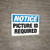 Notice - Picture ID Required - Wall Sign