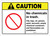 Caution: No Chemicals in Trash ANSI Landscape