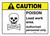 Caution: Poison Lead Work Area - Authorized Personnel Only ANSI Landscape