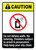 Caution: Do Not Deface Walls - No Loitering ANSI Portrait