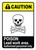 Caution: Poison Lead Work Area Authorized Only ANSI Portrait