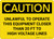 Caution: Utility Line - Before Digging Call Collect or Notify Landscape