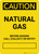 Caution: Natural Gas - Before Digging Call Collect or Notify Portrait