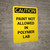 Caution: Paint Not Allowed In Polymer Lab Portrait
