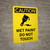 Caution: Wet Paint Do Not Touch Icon Portrait