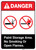 Danger: Paint Storage Area - No Smoking or Open Flames ANSI Portrait