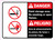Danger: Paint Storage Area - No Smoking or Open Flames Bilingual Spanish ANSI Landscape