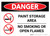 Danger: Paint Storage Area - No Smoking Or Open Flames Landscape