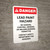 Danger: Lead Paint Hazard - Contact Safety Department for Guidance Portrait