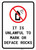 It is Unlawful to Mark or Deface Rocks Portrait