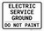 Electric Service Ground - Do Not Paint Landscape