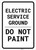 Electric Service Ground - Do Not Paint Portrait