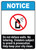 Notice: Do Not Deface Walls - No loitering ANSI Portrait