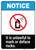 Notice: It is Unlawful to Mark or Deface Rocks ANSI Portrait