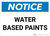 Notice: Water Based Paints Landscape