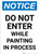 Notice: Do Not Enter While Painting In Process Portrait