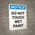Notice: Do Not Touch Wet Paint Portrait