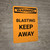 Warning: Blasting Keep Away Portrait