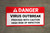 Danger: Virus Outbreak - Proceed with Caution Banner