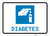 Diabetes with Icon Landscape - Wall Sign