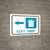 Gift Shop Left Arrow with Icon Landscape - Wall Sign