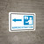 Medical Administration Left Arrow with Icon Landscape - Wall Sign