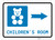 Children's Room Right Arrow with Icon Landscape - Wall Sign