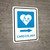 Cardiology Right Arrow with Icon Portrait - Wall Sign