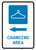 Changing Area Left Arrow with Icon Portrait - Wall Sign
