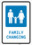 Family Changing with Icon Portrait - Wall Sign