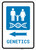 Genetics Left Arrow with Icon Portrait - Wall Sign