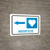 Hospice Left Arrow with Icon Landscape - Wall Sign
