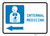 Internal Medicine Left Arrow with Icon Landscape - Wall Sign