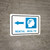 Mental Health Left Arrow with Icon Landscape - Wall Sign