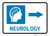 Neurology Right Arrow with Icon Landscape - Wall Sign