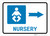 Nursery Right Arrow with Icon Landscape - Wall Sign
