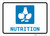 Nutrition with Icon Landscape - Wall Sign
