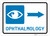 Ophthalmology Right Arrow with Icon Landscape - Wall Sign