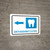Orthodontistry Left Arrow with Icon Landscape - Wall Sign