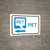 PET Left Arrow with Icon Landscape - Wall Sign