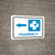 Pharmacy Left Arrow with Icon Landscape - Wall Sign