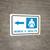 Women's Health Left Arrow with Icon Landscape - Wall Sign